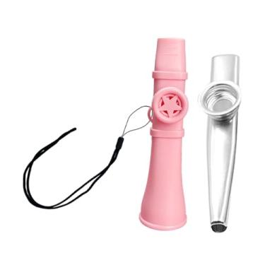 Imagem de Yunhgft Flauta Kazoo com Cordão para Performance Musical, Rosa E Prata