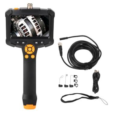 Imagem de Endoscópio Industrial com Tela 4,3", Câmera de Inspeção 1080p, IP67 à Prova D'água, Sonda Flexível 5m/10m, LED Ajustável (5M)