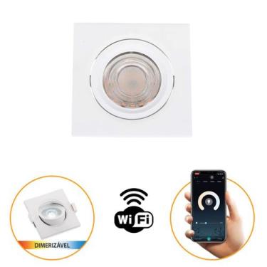 Imagem de Spot Direcionável Smart WiFi Dimerizável 5W Quadrado Gaya