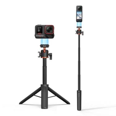 Imagem de Tripé para Insta360 X5 ACE Pro 2, bastão de selfie de 53 cm, haste de extensão de liberação rápida, mini mesa de mesa, suporte de alça portátil com sapata fria para Insta 360 X5, ACE Pro 2, acessórios
