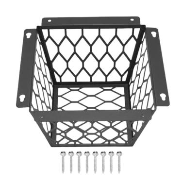 Imagem de Fafeicy Guarda de Ave de Ventilação do Seco, Aço Carbono Pesado Evite Pássaros e Animais Entrada Com Parafusos, para 3-4 Polegadas de Exaustores Capas de Ventilador de Ventilação (Preto)