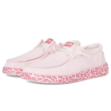 Imagem de Hey Dude Tênis feminino Wendy Animal Pop (criança pequena) sem cadarço, Oncinha rosa, 19