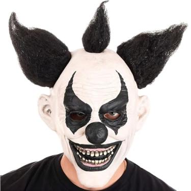 Imagem de Máscara Halloween Assustadora Latex Grosso de Luxo Realista pra Fantasia Palhaço Assassino Dexter