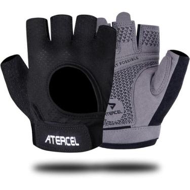 Imagem de Luvas de levantamento de peso ATERCEL Full Palm Protection Grey