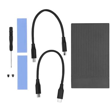 Imagem de Dual Bay M.2 NVME SSD Alumínio USB3.2 Gen2 10Gbps M.2 Tipo C USB A SSD Docking Station para PCIE M Key 2230 2242 2260 2280 (não Inclua Disco rígido)