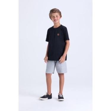 Imagem de Conjunto Infantil de Verão Camiseta Lisa com Aplique-Masculino