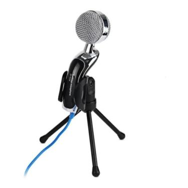 Imagem de Microfone Condensador de Mesa Jiaxi SF401 com Tripé, para Computador, Preto