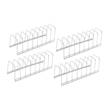 Imagem de IEUDNS 4x Escorredores de utensílios para secar pão, prateleiras de armazenamento, suporte para utensílios de jantar, suporte para costelas para, Prateleira para Pratos de Prata