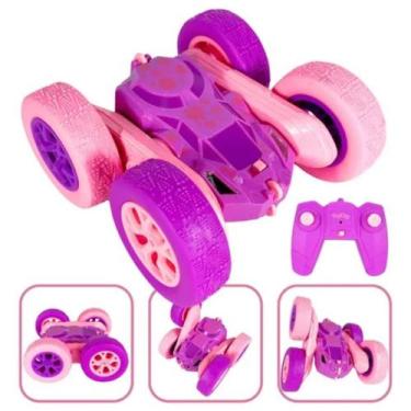 Imagem de Carrinho Rosa Stunt Acrobático RC Em Estoque - Atena