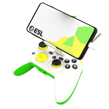 Imagem de Controlador de jogo RiotPWR ESL para smartphones Android USB-C, fluxo de jogo sem problemas, carregamento de passagem de energia, suporte ZeroG, pad D de 8 vias aprimorado, botão de compartilhamento