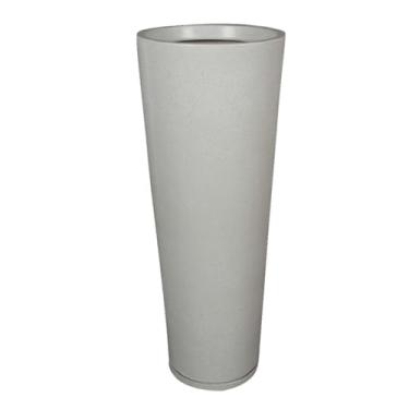 Imagem de Vaso de Planta Decorativo em Polietileno Vasos para Plantas Grandes Coluna Luxo Moderno Casa e Jardim(1,cinza liso)