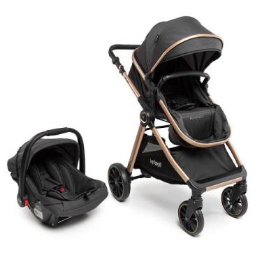 Imagem de Carrinho Romanzo Moisés Bebê Conforto DUO Travel System preto bronze I