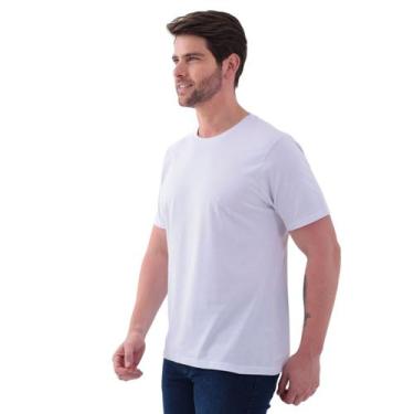 Imagem de Camiseta Masculina Premium 100% Algodão Fio Penteado 30.1 Gramatura 18