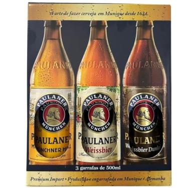 Imagem de Cerveja Alemã Paulaner Garrafa 500ml Kit com 3 Un