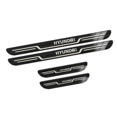 Imagem de 4 Peças Guarnição de Soleira de Porta de Carro para Hyundai Ioniq 9 2025 2026, Protetor de soleira de porta de carro soleira de porta protetor de entrada guarnição