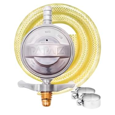 Imagem de Regulador de Gás 1Kg/h com Mangueira 0,80 cm - 904P2 M0,80 - PAPAIZ