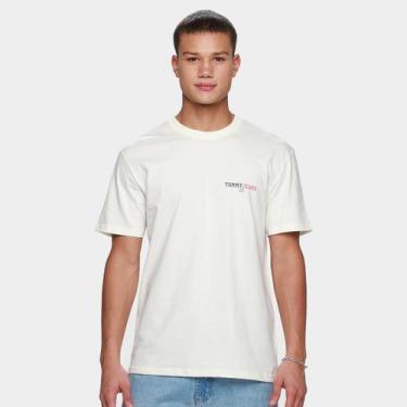 Imagem de Camiseta Tommy Jeans Graphic Nasculina - Tommy Hilfiger, Branco, GG