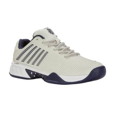 Imagem de K-Swiss Tênis masculino Hypercourt Express 2, cinza vaporoso/branco/pavão, 45