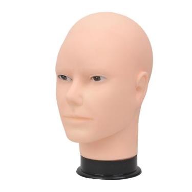 Imagem de Zialofi Suporte para peruca de cabeça de manequim, chapéu, óculos, peruca, cabeça de treinamento em cosmetologia, leve para modelagem, Style B