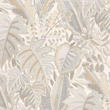 Imagem de Papel De Parede Ciara Folhagem Branco A64201