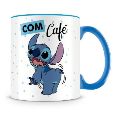 Imagem de Caneca Stitch com Café Sem Café - Cerâmica de Alta Qualidade, 325ml - 