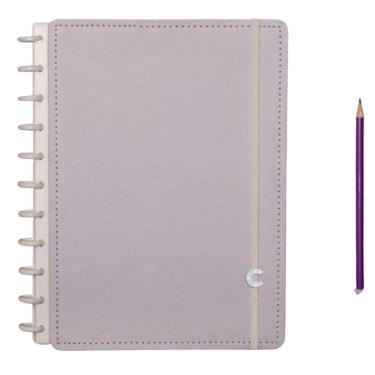 Imagem de Caderno Inteligente Grande Lilas Pastel - 80 Folhas