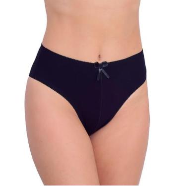 Imagem de Kit 10 Calcinhas Tangão De Cotton Algodão Cintura alta Lingerie Femini