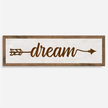 Imagem de Quadro Rústico Flecha Dream - Artesanato em Madeira - Arks Presentes