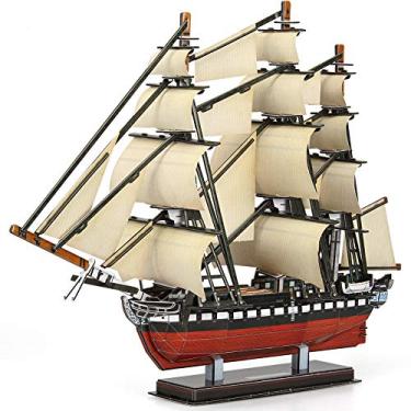 Imagem de Quebra-Cabeça 3D - USS Constitution - Cubic Fun CFNT4024H