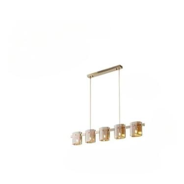 Imagem de Lustre de cristal escandinavo LED dourado preto compatível com quarto sala de estar hall luminária pendente decoração de casa luminária de interior luminária de lustre