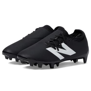 Imagem de New Balance Tênis de futebol unissex Furon Dispatch Fg V7+, Preto/Branco/Vermelho Verdadeiro, 5.5 Wide Big Kid