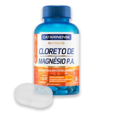 Imagem de Kit Cloreto de Magnésio Catarinense 100 Comprimidos + Porta Cápsulas