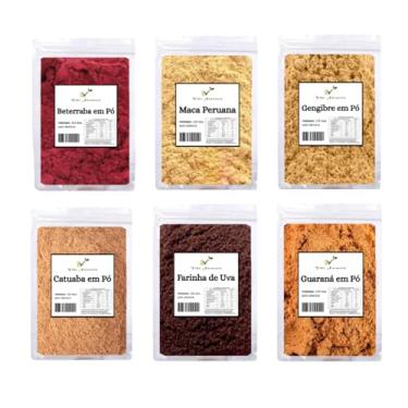 Imagem de Super Energético Natural - Farinha de Beterraba, Farinha de Uva, Guaraná, Gengibre, Maca Peruana, Catuaba