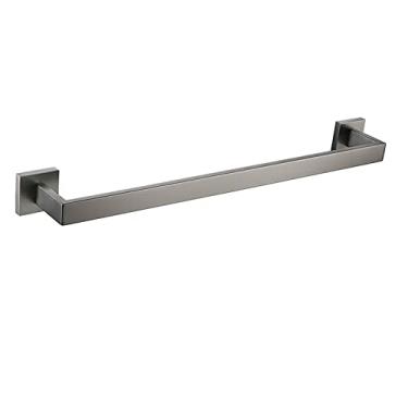 Imagem de Toalheiro de aço inoxidável bronze para banheiro suporte de papel higiênico escova de vaso sanitário gancho de toalha suporte de barra de toalha cinza inoxidável, suporte de papel (coruja 1 barra)