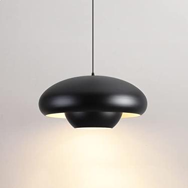 Imagem de YQSLQZZ Lustre de sala de jantar vintage japonês, luminária pendente de ilha de cozinha cúpula de fazenda, iluminação decorativa acima da pia da mesa de jantar, luzes de teto suspensas