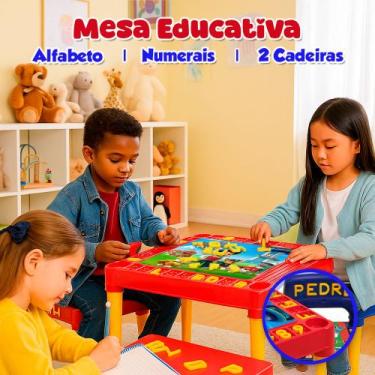 Imagem de Mesa Infantil Plástico Didática Patrulha Canina Divertida - Toys 2U
