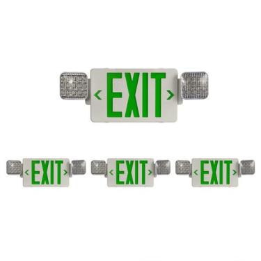 Imagem de Sinal de saída de emergência TANLUX Green com luzes listado pela UL, p
