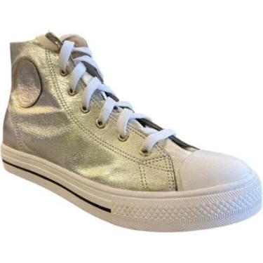 Imagem de Tênis Plataforma Cano Alto Metalizado Tendência 44002 Marina Mello-Feminino