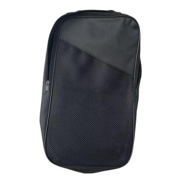 Imagem de harayaa Bolsa de raquete de pickleball, bolsa leve e portátil para armazenamento, para raquete de tênis de mesa para ambientes internos, Preto
