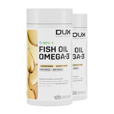 Imagem de Kit 2 Ômega 3 Dux Fish Oil Sem Sabor 120 Cápsulas