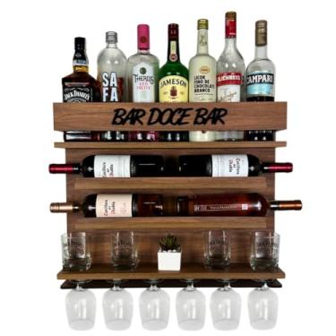 Imagem de Adega de Vinho de Parede com Barzinho Sala - Bar Doce Bar IM