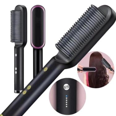 Imagem de Escova Alisadora 5 Em 1 Alisa, Escova, Modela, Seca,