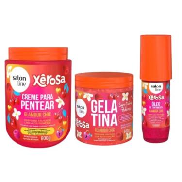 Imagem de Kit Xêrosa Glamour Chic (Creme de Pentear, Gelatina e Óleo)