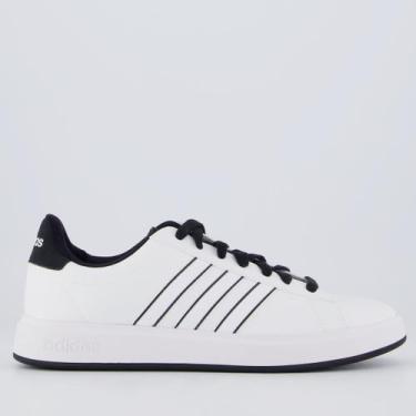 Imagem de Tênis Adidas Court 2.0 Branco e Preto, 42