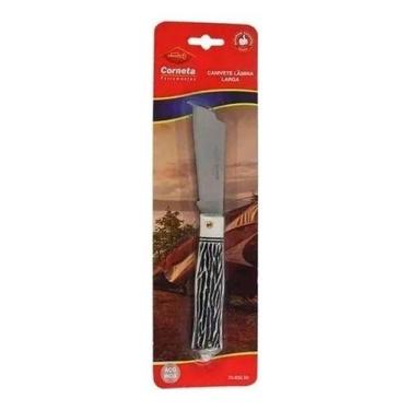 Imagem de Canivete Largo Corneta Sem Ponta Lâmina Inox