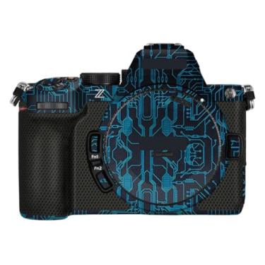 Imagem de Z 5II Adesivo de corpo de câmera kit de película protetora acessórios de pele decalques de vinil para Nikon Z5 Mark II Z5 II (azul circuito)