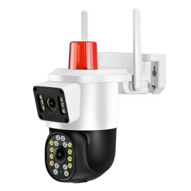Imagem de Câmera de Segurança Dome 3,6mm Wi-Fi 4MP IP66, com Sirene, Alarme Óptico HZ-S5