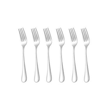 Imagem de Garfo de Mesa Aço Inox Talheres Buffet Restaurante Jogo 6un