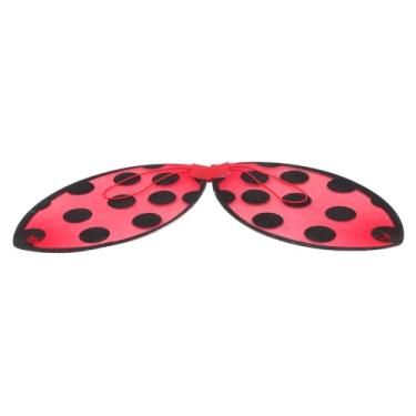 Imagem de SUPVOX Collapsible Ladybug Wings for Red Costume Accessory Safe Lightweight Party Supplies for Halloween Dress Up and Cosplay Events Random Color
