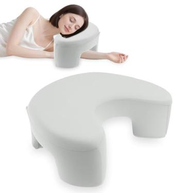 Imagem de Travesseiro lateral com orifício para o braço, travesseiro de espuma viscoelástica para pescoço e ombro, almofada de suporte ergonômico, almofada de cavas de vários ângulos para muitas posições de